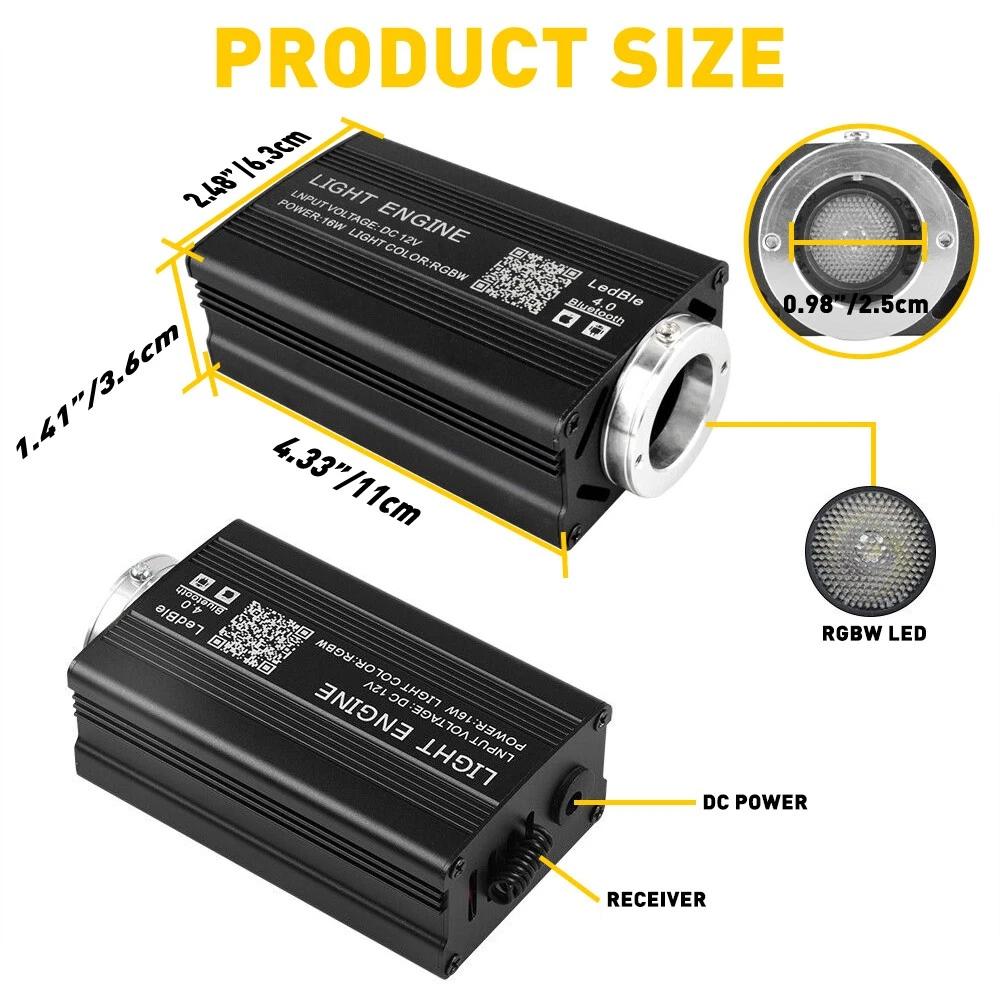 1000PCS Fiber Optic Car Home Headliner Star Light Kit, Roof Starlight Ceiling Lights, Color-Changing, App+24 Key Remote Control, Static 16Color And Rgb Light Change, Fade, Jump, Spark, Mode Speed Sensitivity Adjustment, Interior Led Vehicle 1000PCS Fiber Optic Car Home Headliner Star Light Kit, Roof Starlight Ceiling Lights, Color-Changing, App+24 Key Remote Control, Static 16Color And Rgb Light Change, Fade, Jump, Spark, Mode Speed Sensitivity Adjustment, Interior Led Vehicle