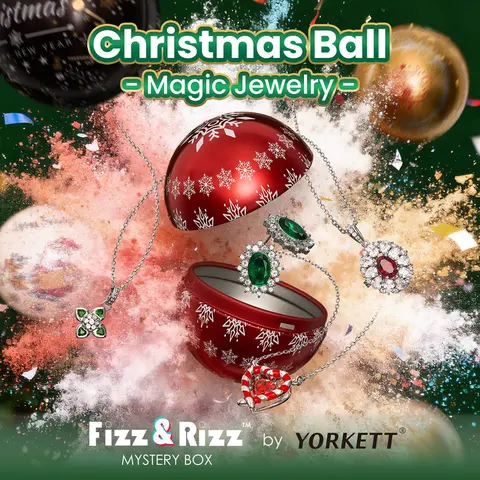 FizzandRizz by Yorkett Unisex Fashion Jewelry Mystery Holiday Set - Mix & Match Fun, Mix-Match Looks, Daily Wear Gift Set with Rings, Earrings, Bracelets, Necklaces & Surprises
