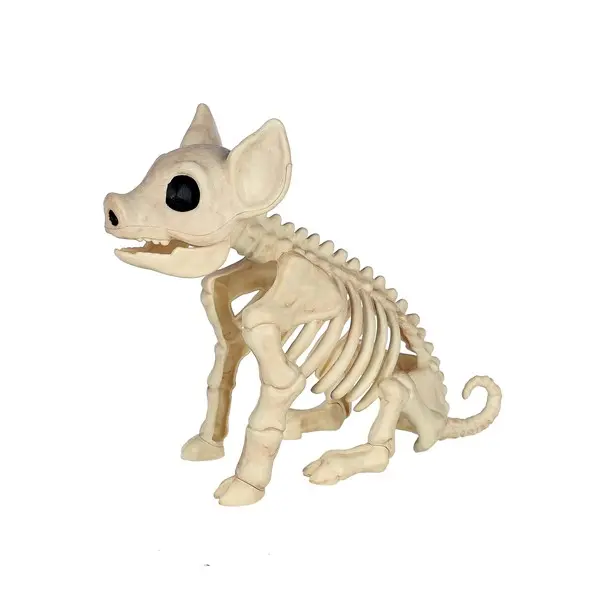 Seated Pig Skeleton Decoration