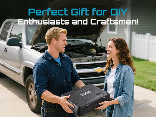 SEESII Upgraded Electric Impact Wrench w/ Detachable Handle - 1180 Ft-lbs (1600 N·m) 1/2" High-Torque, 21V Cordless + 2x 4.0Ah Batteries | for Car/Truck/Mower/Industrial Tasks, Black Friday Deals