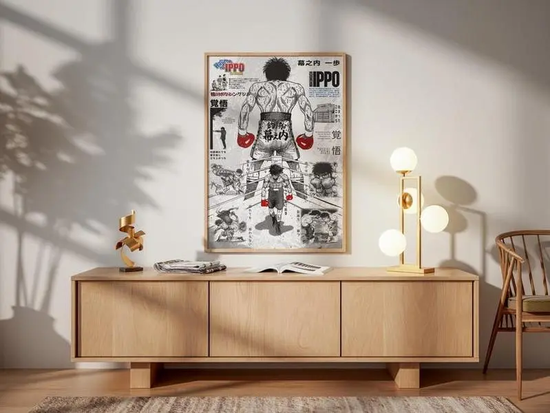 Ippo Anime Poster, Hajime no Ippo Boxing Champion Manga Wall Art, Anime Room Decor, Gift For Fans