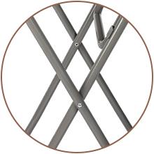 VINGLI 32" Plastic Folding Round Table Bar Height, HDPE Matrial with Gray Metal Finish, High Top Table for Outdoor Party, Cafes, Restaurants, Backyard, Dining Room, Wedding Event,1 Pack, White