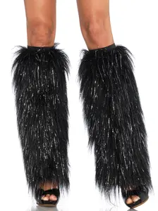 Leg Avenue Kira Furry Leg Warmers - Soft Faux Fur Design, High Quality, Fun Rave Accessory for Women, Costume & Womenswear