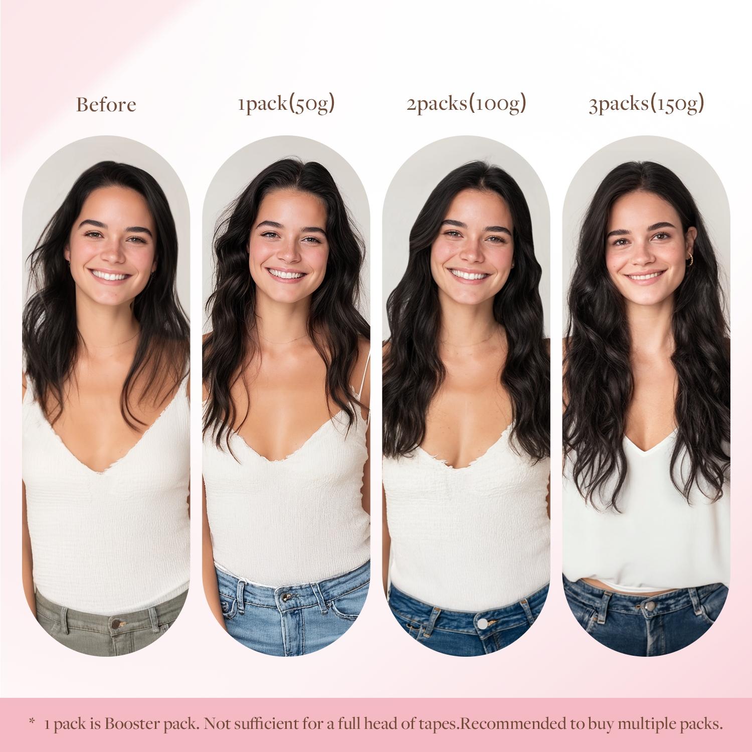 GOO GOO Invisi Edge Tape in Hair Extensions Human Hair, 14inch-24inch 20pcs 50g, Straight Virgin Remy Hair, Seamless Injected Tape, Natural Look#Greenish#TikTokShopSpringGlowUp