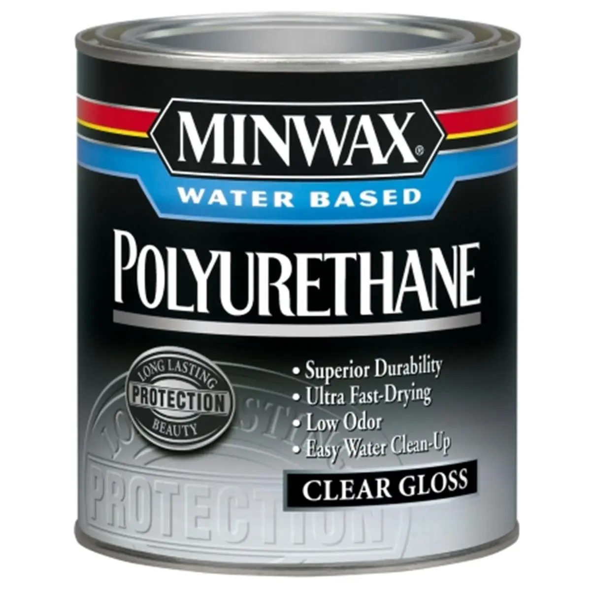 Minwax 63015 212 MAIN Water-Based Gloss Polyurethane, 1 Qt Low-Odor Formula, Boosts Durability, for Furniture, Interior Wood Surfaces, Doors (Car Paint Care Application)