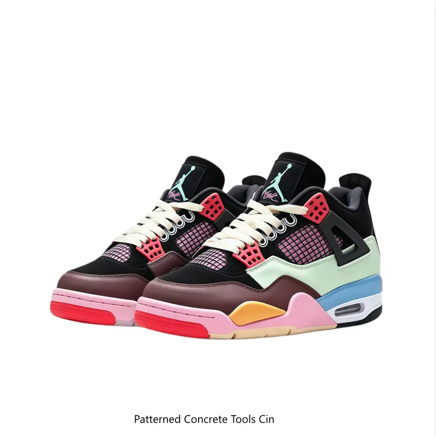 Rainbow Patchwork Nubuck Mid Top Sneakers Multi Tone Mesh Vent Cushioned Maximalist Daily Footwear