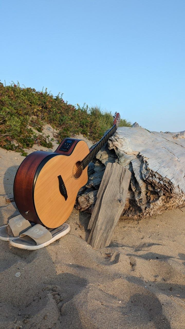 TerraVerb TV1 Smart Guitar With HyVibe Preamp LTD Acoustic-Electric Guitar And Gig Bag