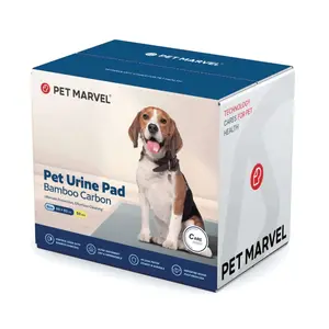 PETMARVEL Disposable Charcoal Puppy Pads Odor Control 24x24 Inches