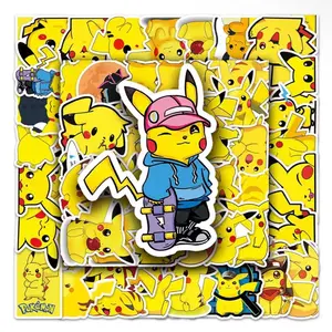 50 Pokemon Stickers Skater Pikachu Edition