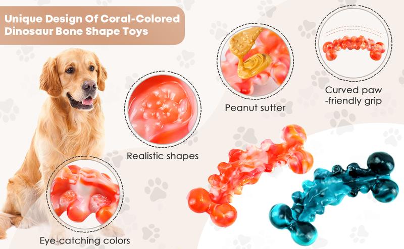 2 Pcs Large Dog Chew Toys: Dog Toys for Chewers - Super Chewer Dog Toys for Large Dogs - Tough Dog Chew Toys - Indestructible Dog Toys