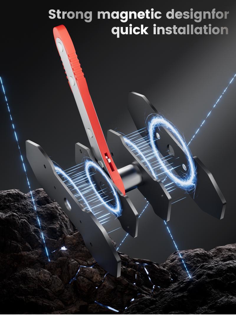 Brake Caliper Press Tool - 360° Rotating Ratchet Piston Spreader Wrench with Large Plates, Labor-Saving Brake Pad Expander for Single, Dual, and Quad Piston Disc Brakes, Professional Automotive Brake Repair Tool Truck Motorcycle