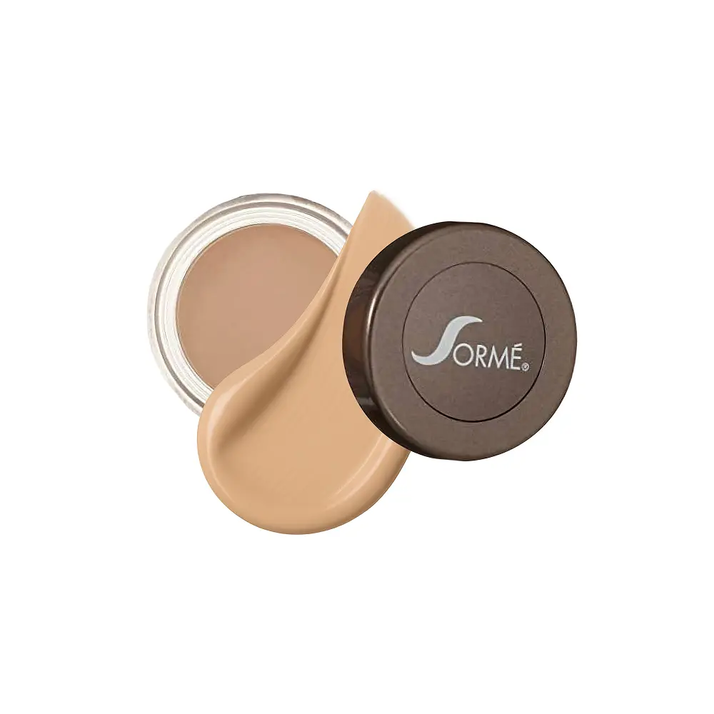 Sorme Dual-Action Under Eye Primer & Concealer Makeup, Brightening Corrector, Gentle Hydrating Matte Finish, 1oz Jar, Flawless, Cosmetic, Color Corrector Eyeshadow, Eye Primer Eyeshadow, Makeup Transformation, Botanic Concealer Cosmetic Moisturizer, Botan