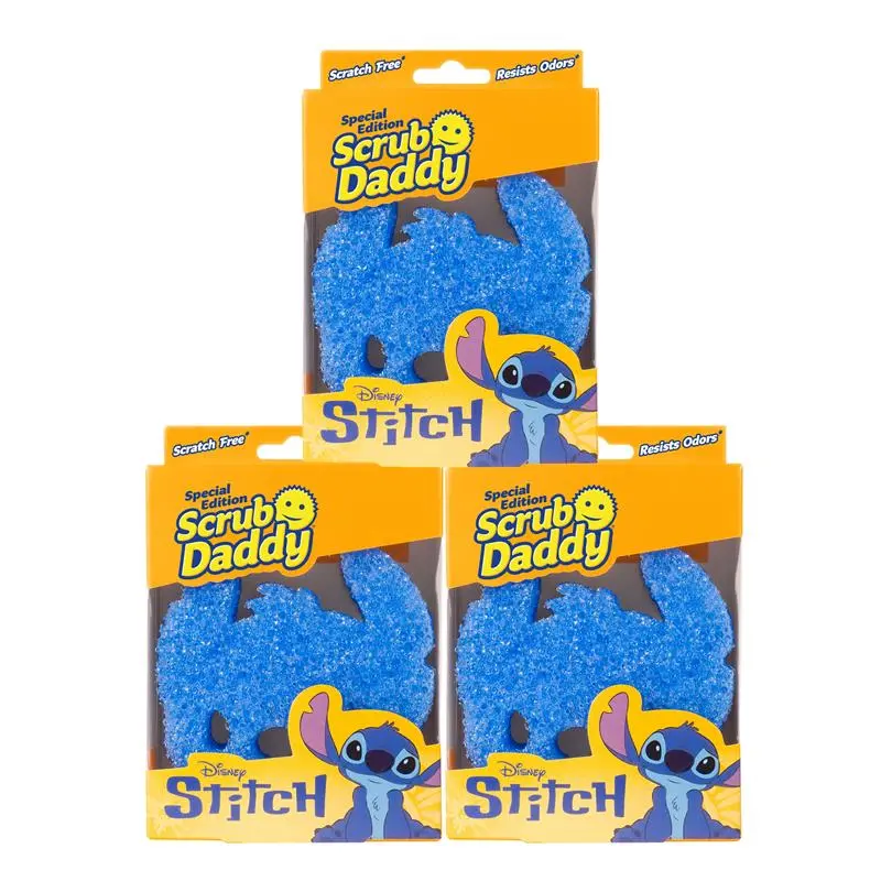 Scrub Daddy Disney Stitch 3ct Cleaning Sponge Set Scrub Daddy Disney Stitch 3ct Cleaning Sponge Set