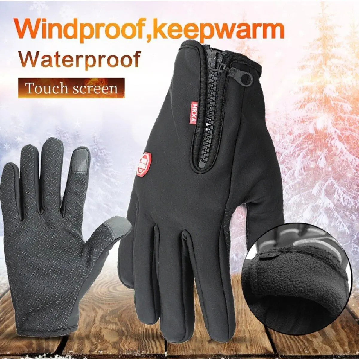 All-Weather Tactical Winter Gloves - Thermal Insulated & Waterproof with Touchscreen Compatibility, Non-Slip Grip for Fishing, Cycling, Snow Sports Hand Golfgloves