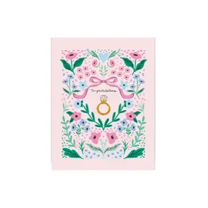 The Floral Engagement Ring Card