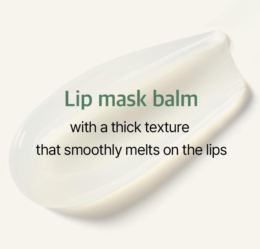 [mixsoon Official Shop] Natural Bean Lip Mask Balm - Lip Treatment for Dry Cracked Lips, Korean Skin Care