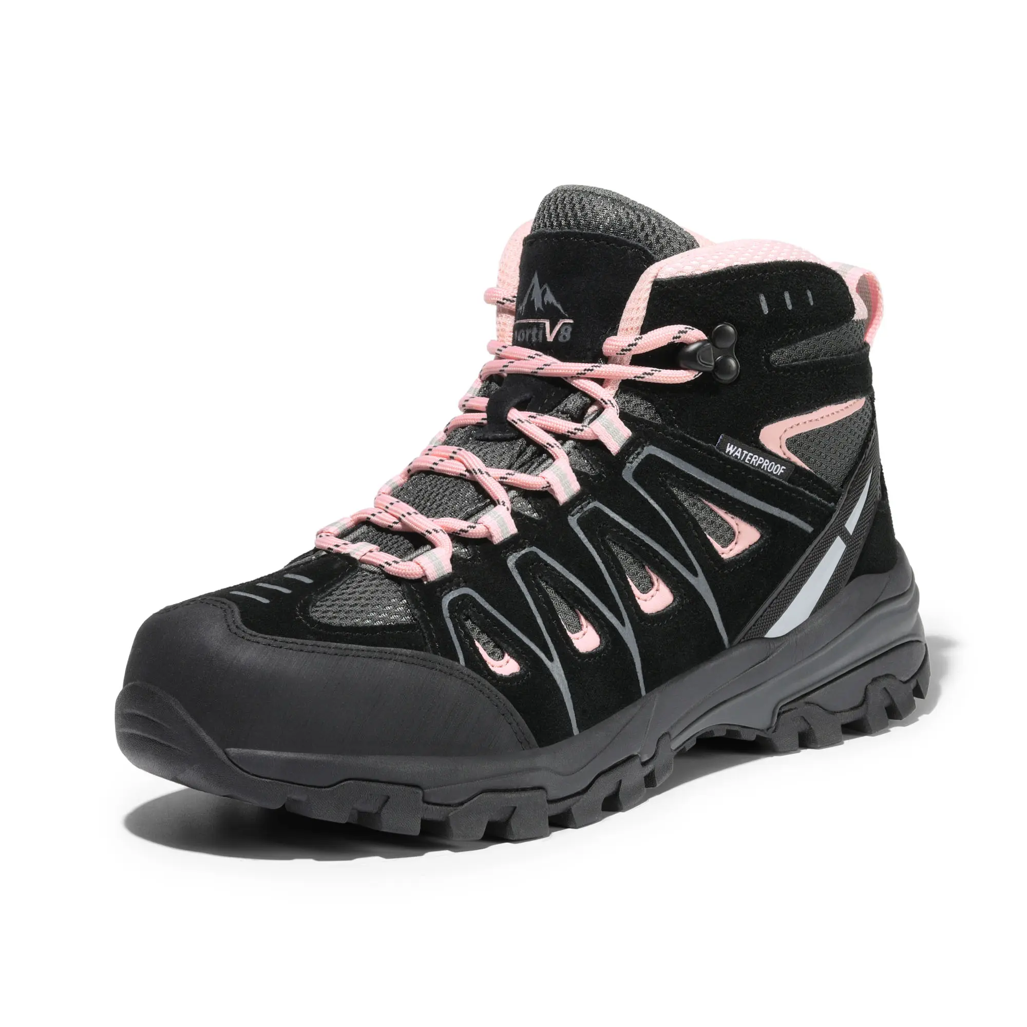 NORTIV 8 Women's Non-slip Waterproof Hiking Boots - Breathable, Lightweight, Durable Outdoor Footwear for Trekking, Camping, Climbing, Breathable Outdoor Shoes, Lightweight Outdoor Shoes tiktokshopbacktoschool