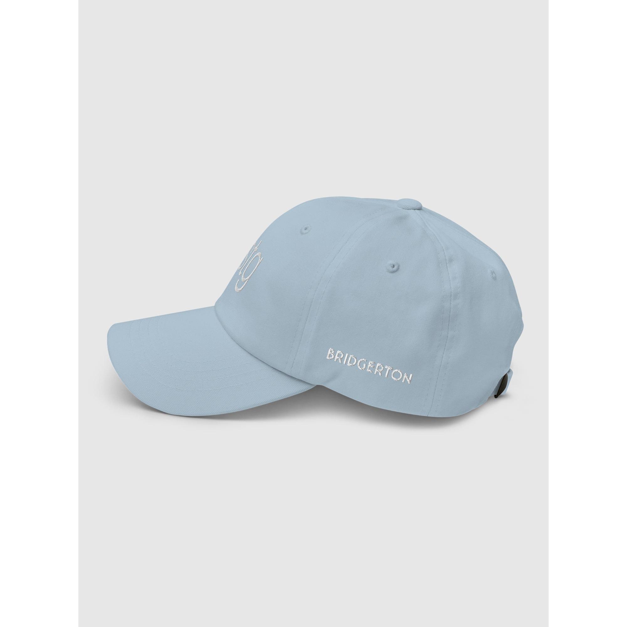 Bridgerton ISTG Embroidered Dad Hat – Adjustable Vintage Casual Cap, Black & Light Blue, Perfect Gift for Fans