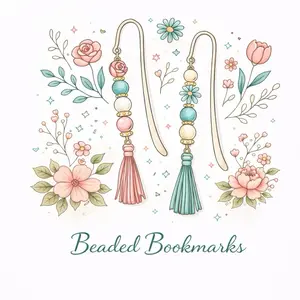 Live Claim Beaded Bookmark Acrylic Stickers Booklet Stamps