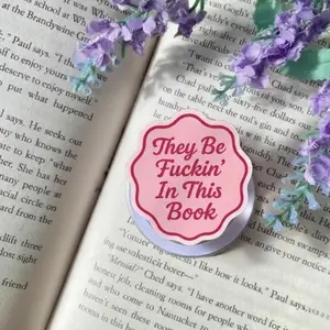 They Be Fckin In This Book Kindle Grip, Stocking Stuffer For Reader Phone Grip, Gift For Book Lover pop socket sticky magnetic mount