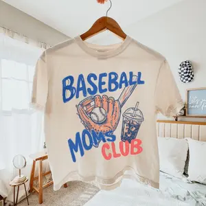 Comfort Colors Baseball Moms Shirt, Baseball Mama Shirt, Gift for Baseball Mom