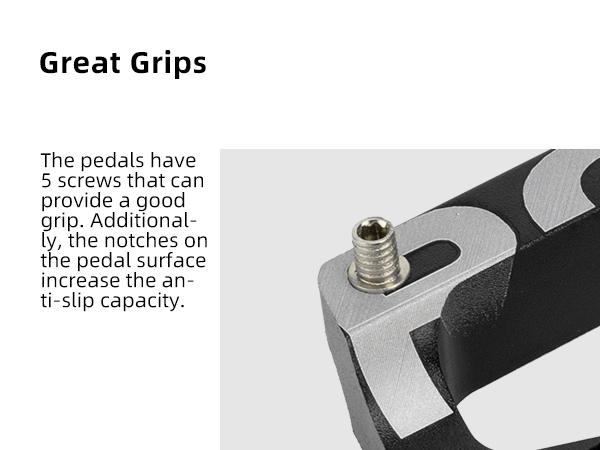 ROCKBROS MTB BMX Pedals CNC Non-Slip Lightweight Aluminum Alloy 9/16" Spindles with 5 Stainless Steel Spikes & Sealed Bearings for Secure & Smooth Cycling ROCKBROS MTB BMX Pedals CNC Non-Slip Lightweight Aluminum Alloy 9/16" Spindles with 5 Stainless Steel Spikes & Sealed Bearings for Secure & Smooth Cycling