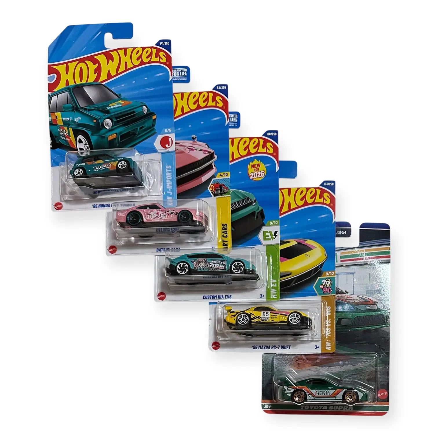 Hot Wheels Mainline 1:64 Scale Diecast Metal Car Collection - Porsche, Chevy, Nissan, Ford, Toyota, Mercedes, BMW, Datsun Collectible Vehicles on Blister Cards, Classic Toy Cars
