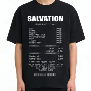 Jesus Debt Paid SALVATION Hoodie. Men'S Casual Autumn Winter Wear. Cozy, Trendy. Features Religious Print, Perfect Street Style