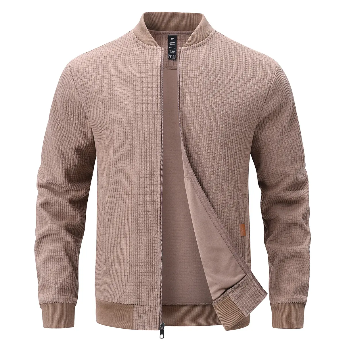 Men's Lightweight Jacket Zip Up bomber Jacket Casual Stylish Sweatshirts with Zip Pocket