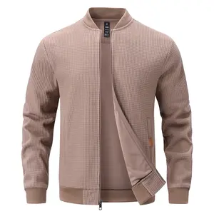 Men's Lightweight Jacket Zip Up bomber Jacket Casual Stylish Sweatshirts with Zip Pocket