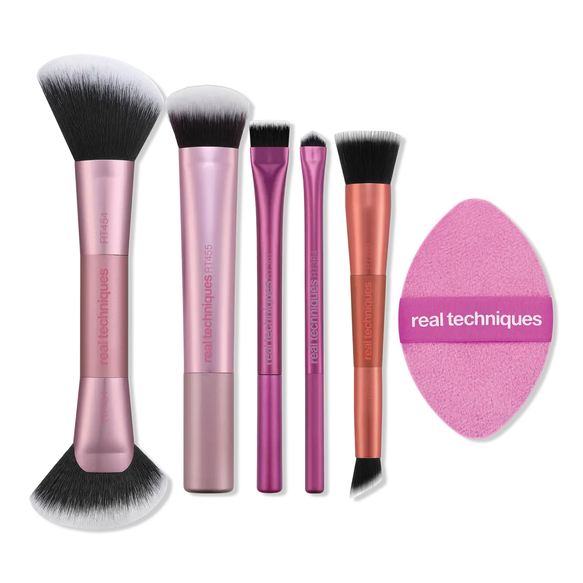 Real Techniques Big Blends Energy Brush + Dual-Sided Puff Set