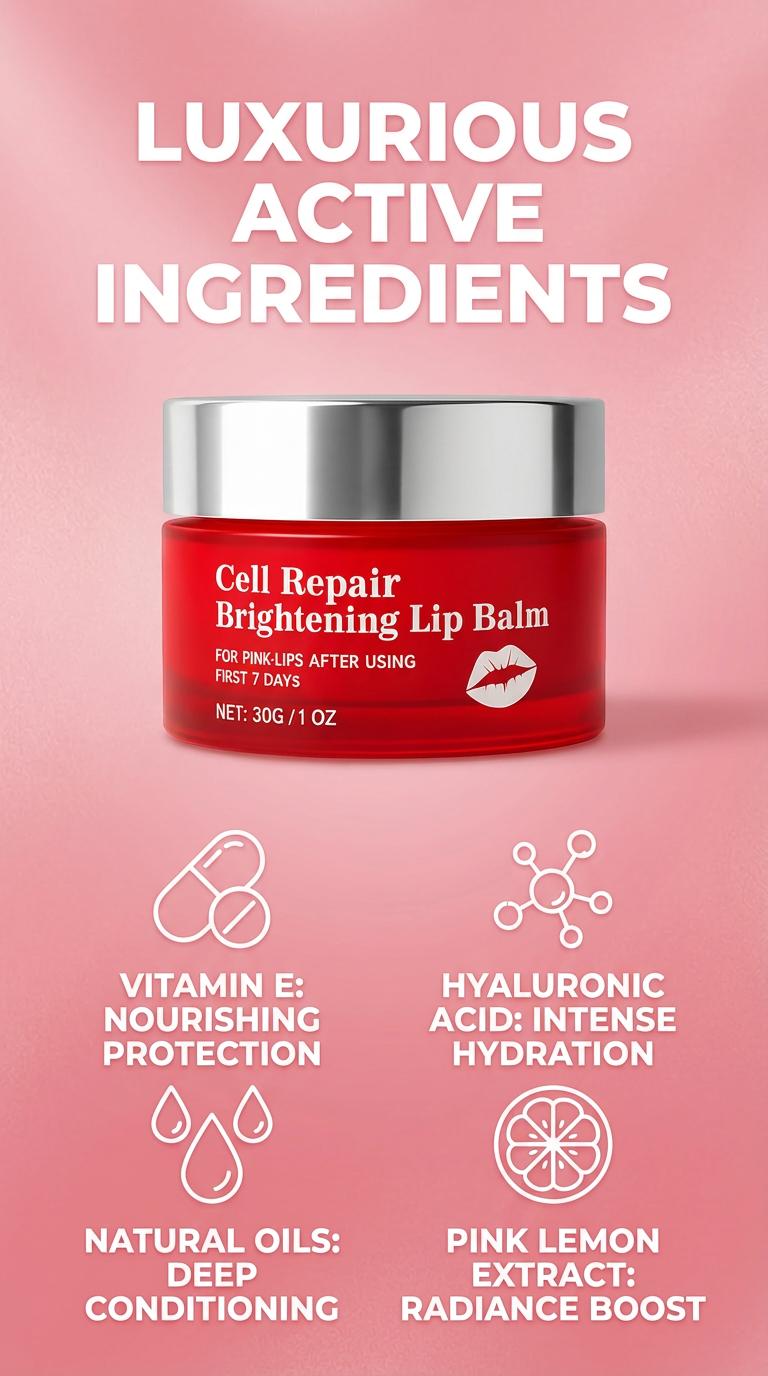 NovacaraX Lip Brightening Balm – Unisex Formula for Dark Lips, Smoker’s Lips & Pigmentation – Softening, Moisturizing & Long-Lasting Protection