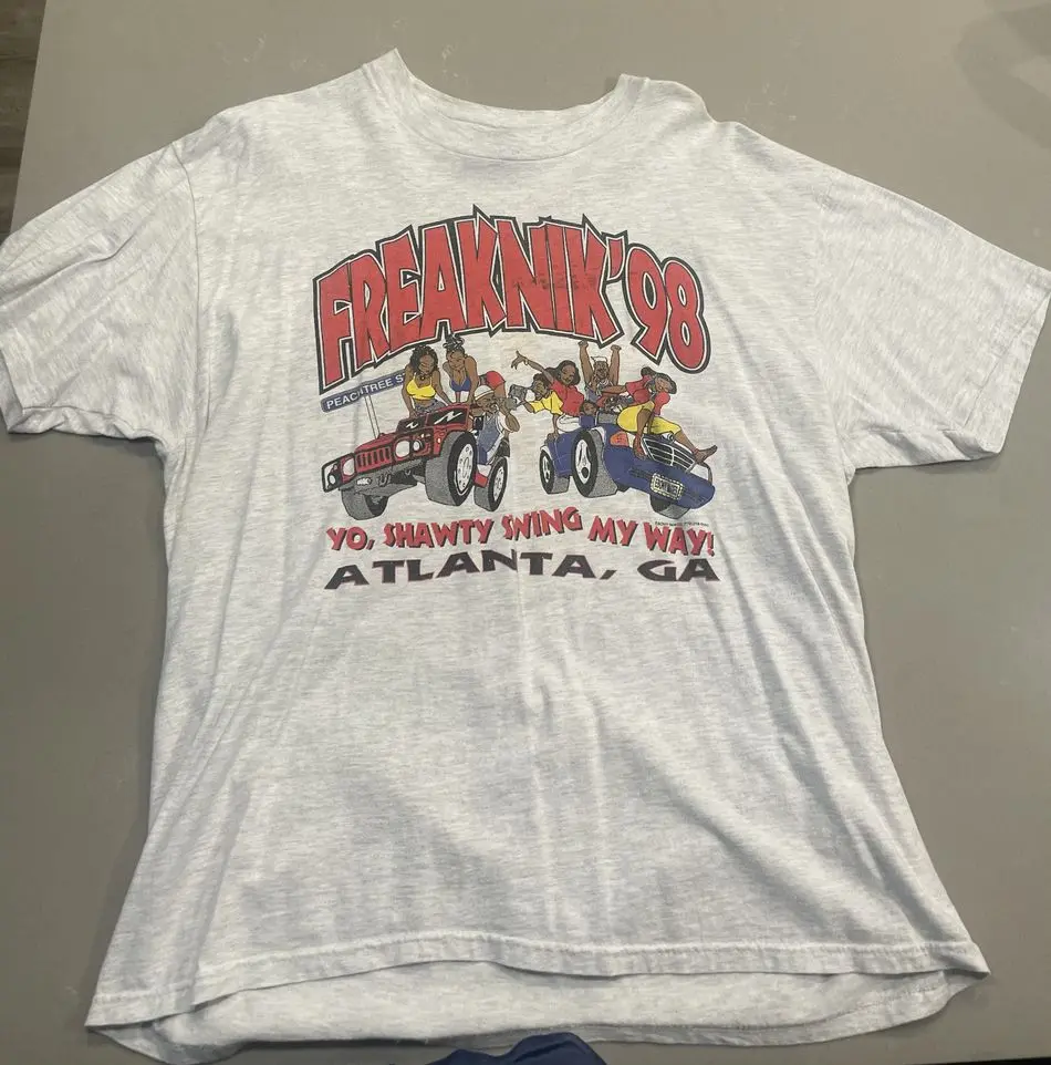 Vintage ‘98 Freaknik T Shirt Rare Vintage Freaknik Atlanta T-shirt Casual Classic