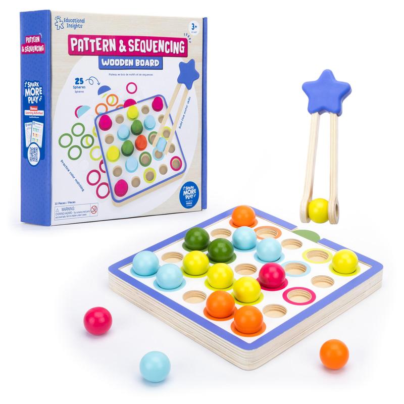 Educational Insights Count & Match Wooden Set - Preschool Learning Toys