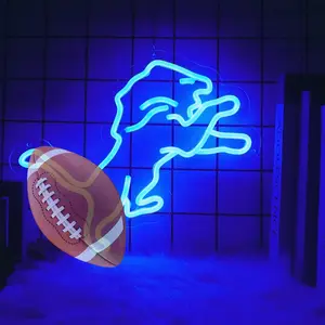  Football Neon Signs for Team Logo Light