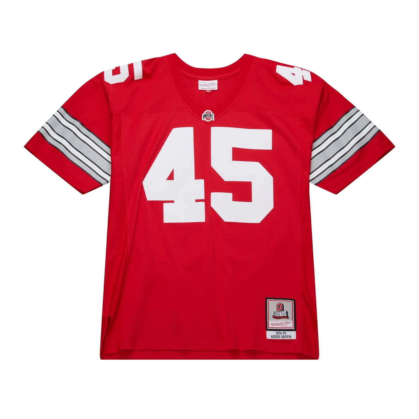 Archie Griffin Ohio State Buckeyes 1974-75 Scarlet Authentic Jersey NCAA Throwback Mitchell & Ness