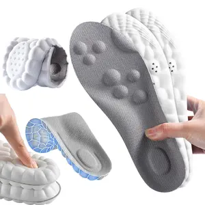 2Pairs Cloud Insoles for Men and Women - 4D Soft Memory Foam Insole,Sports Shoes Insoles, Cushioning Insoles,One size fits most, adjustable by cutting along the curling line.(US 7-14)