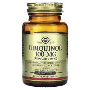 Solgar Ubiquinol (Reduced CoQ10), 50 Softgels (100 mg per Softgel)