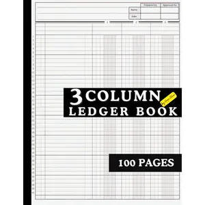 3 Column Accounting Ledger: Ultimate tool for meticulous and effortless financial management: for your very easy bookkeeping on over 100 pages Paperback – June 6, 2024