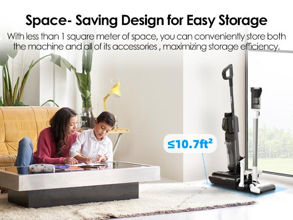 Tineco FLOOR ONE Switch S6 Wet Dry Vacuum Cleaner,Smart Floor Washer,5-in-1 Multi-Function,Self-Cleaning,5min Flash Dry, ZeroTangle Brush,Dual-Edge Cleaning,Whole-House Cleaning