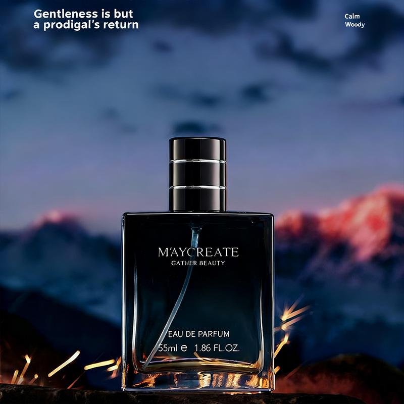 M'AYCREATE Men's Eau De Toilette 55ml Azure Sea Salt Freshness Knight Woodsy Deep Scent Long Lasting Marine Classic Fragrance with Lemon Cedarwood Notes Ideal for Spring Summer Outings
