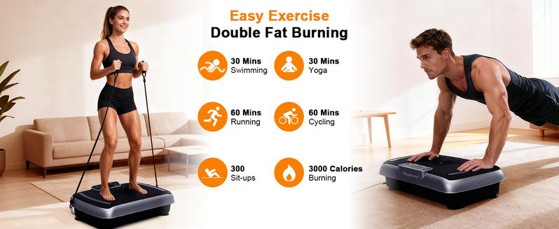 HopHorse 400LBS Vibration Plate Exercise Machine Vibrating Plate Exercise Machine with Bluetooth and LED Display, Whole Body Workout Vibration Platform Workout Equipment for Women Men Home HopHorse 400LBS Vibration Plate Exercise Machine Vibrating Plate Exercise Machine with Bluetooth and LED Display, Whole Body Workout Vibration Platform Workout Equipment for Women Men Home