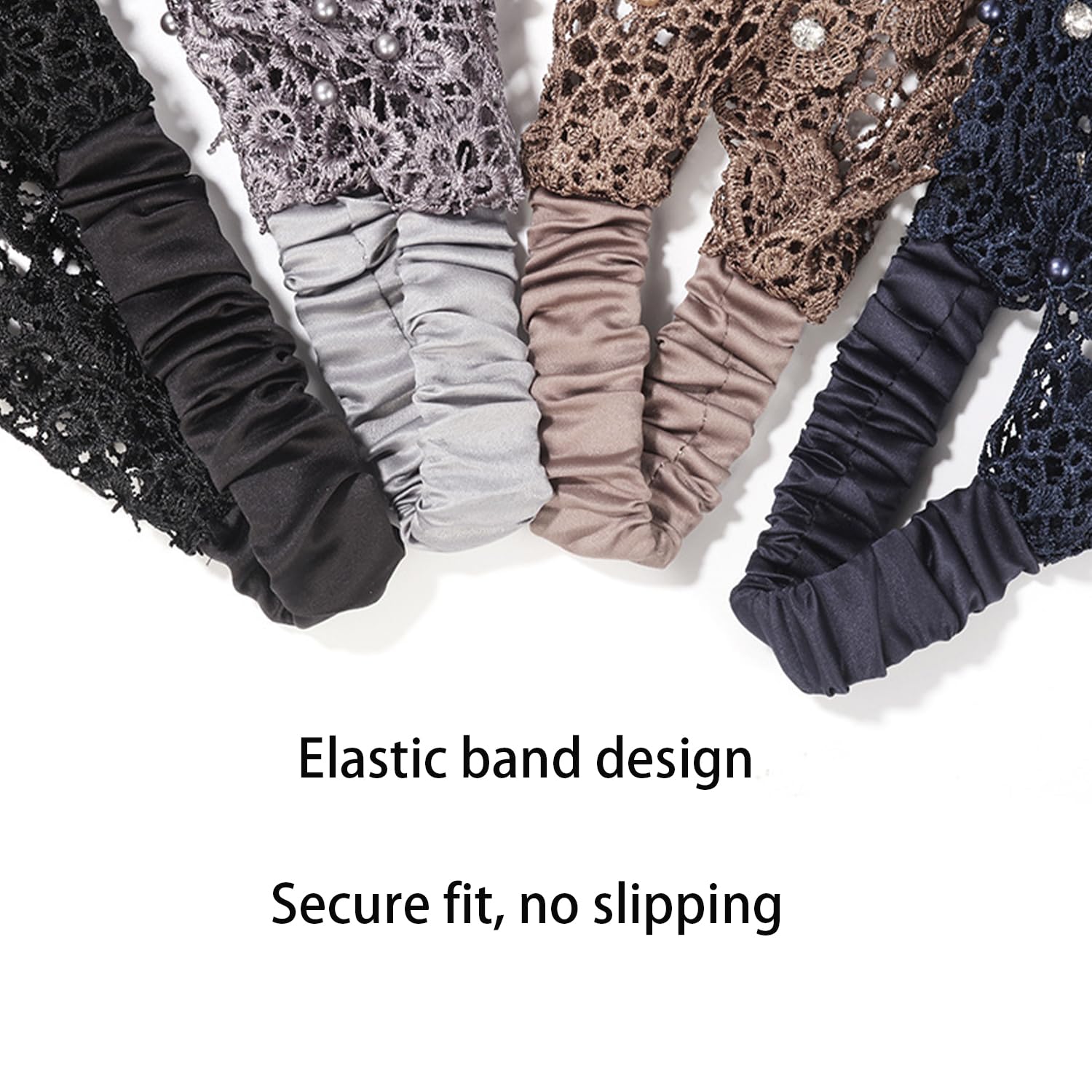 3pcs Set Boho-chic Crystal & Pearl Embellished Wide Headbands for Women – Luxury Hair Accessories, Ideal for Weddings, Vacations & Daily Styling