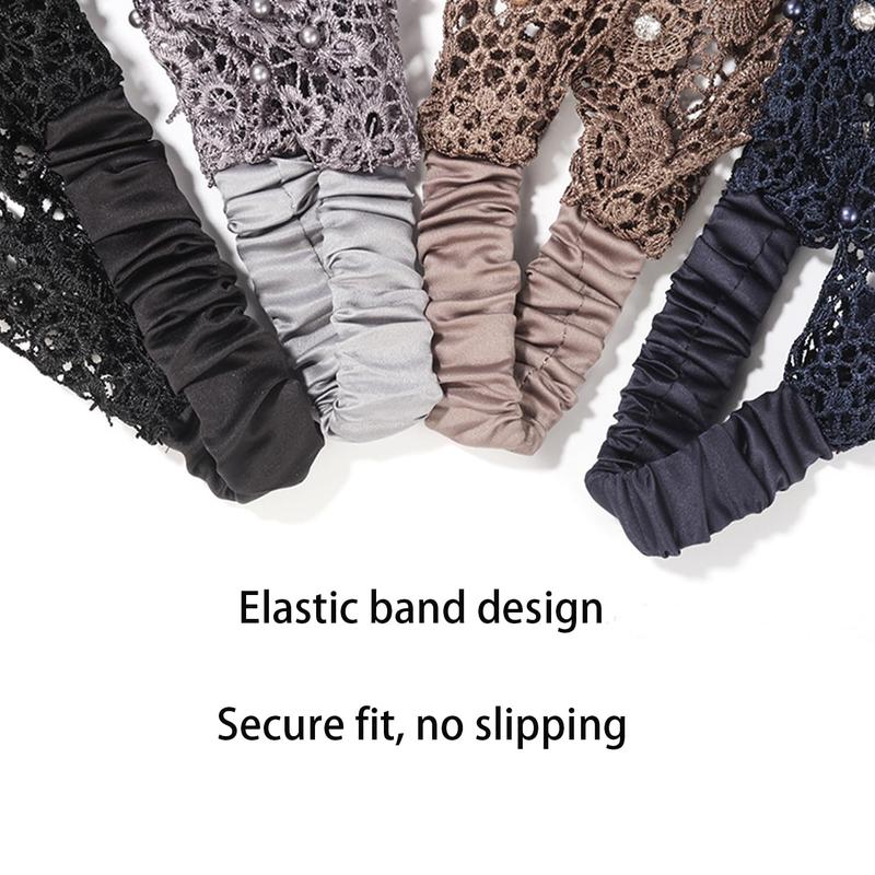 3pcs Set Boho-chic Crystal & Pearl Embellished Wide Headbands for Women – Luxury Hair Accessories, Ideal for Weddings, Vacations & Daily Styling