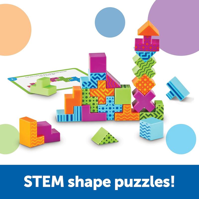 Learning Resources STEM Explorers Brainometry - 3d Puzzle, Brain Games, Brainteaser, Building Logic Toys, Gifts For Boys and Girls, Fine Motor Skills , Pattern Blocks, Math Manipulatives Learning Resources STEM Explorers Brainometry - 3d Puzzle, Brain Games, Brainteaser, Building Logic Toys, Gifts For Boys and Girls, Fine Motor Skills , Pattern Blocks, Math Manipulatives