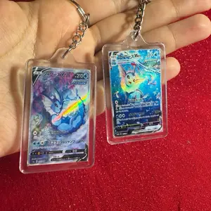 Custom trading card game keychain Custom trading card game keychain