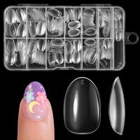 260Pcs Matte Almond Kids Nail Tips