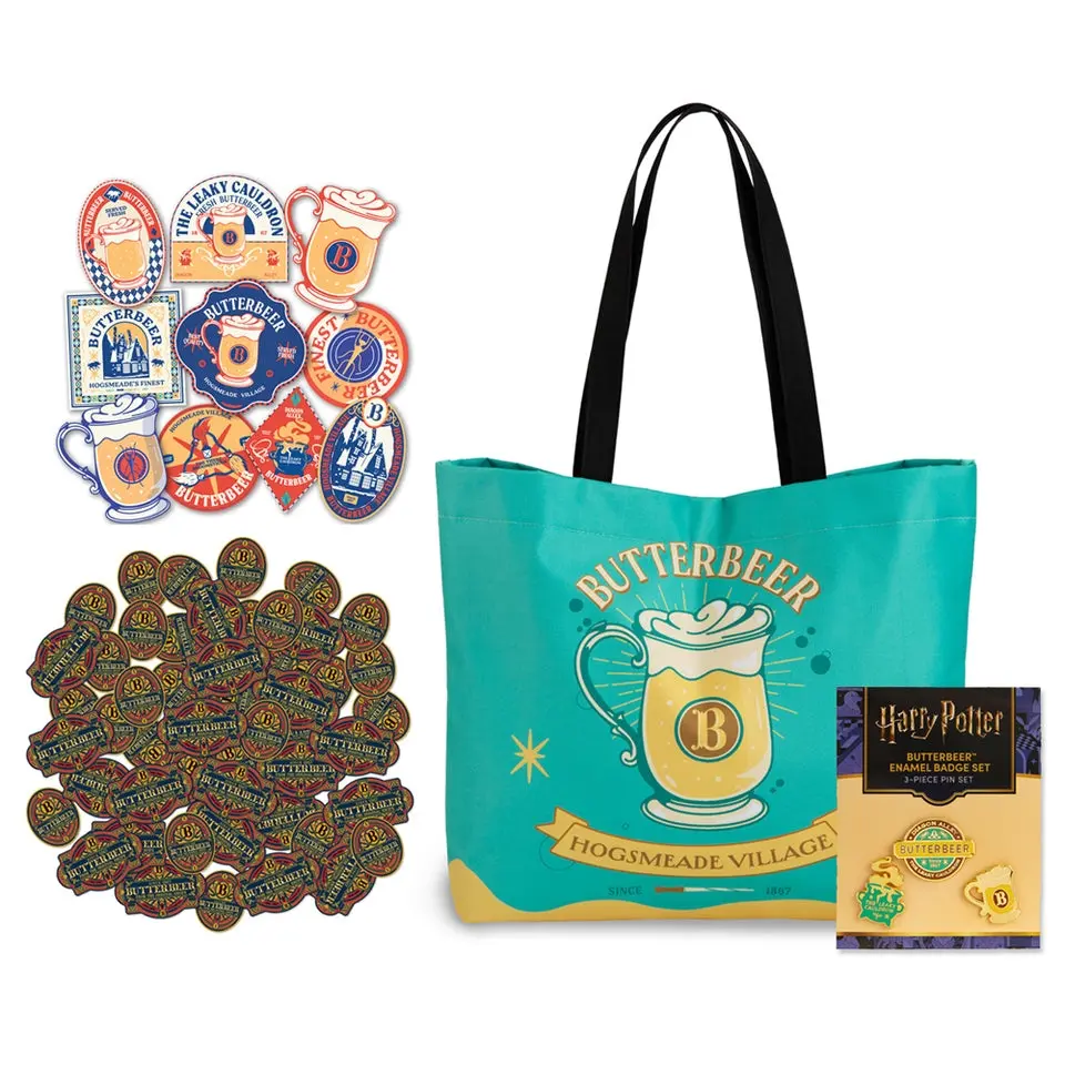 Harry Potter Butterbeer Season Bundle (Tote Bag, 3 Enamel  display picture 1