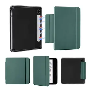 Magnetic Detachable Case for 7" Kobo Libra Colour (2024) / Kobo Libra 2 (2021), Slim PU Leather Case and Ultra Clear TPU Back Cover with Auto Wake/Sleep