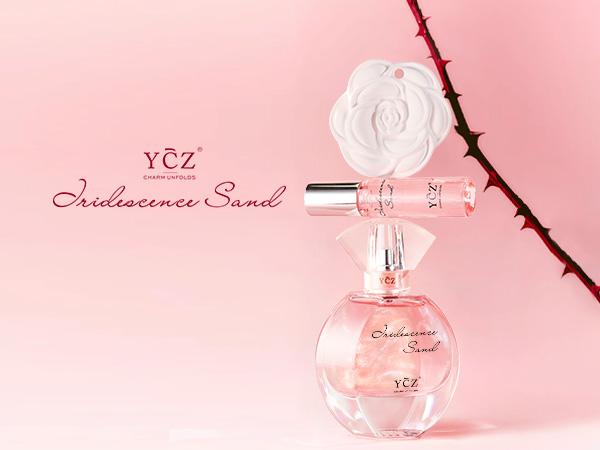 YCZ Golden Sands Perfume Gift Set - 3-Piece Floral Oriental Fragrance with 50ml & 15ml Perfumes, Camellia Diffuser Stone, Elegant Gift Box for gift box, perfect for lover, girlfriend & mother.